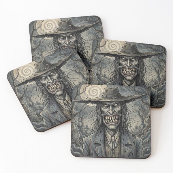 Item preview, Dark Stranger Western Bounty Hunter cowboy fantasy art designed and sold by Vintage Designs +.