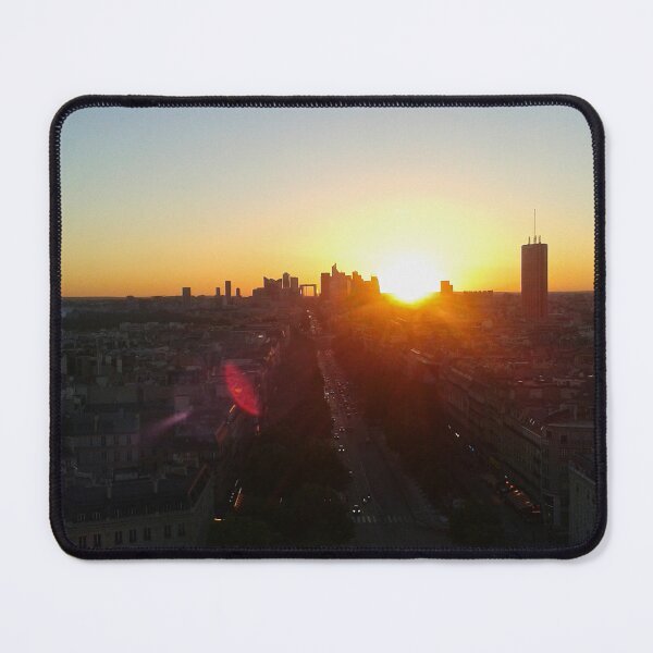 Item preview, La Defense Paris Sunset View from Arc de Triomphe – Backlit Silhouette designed and sold by ernestynart.