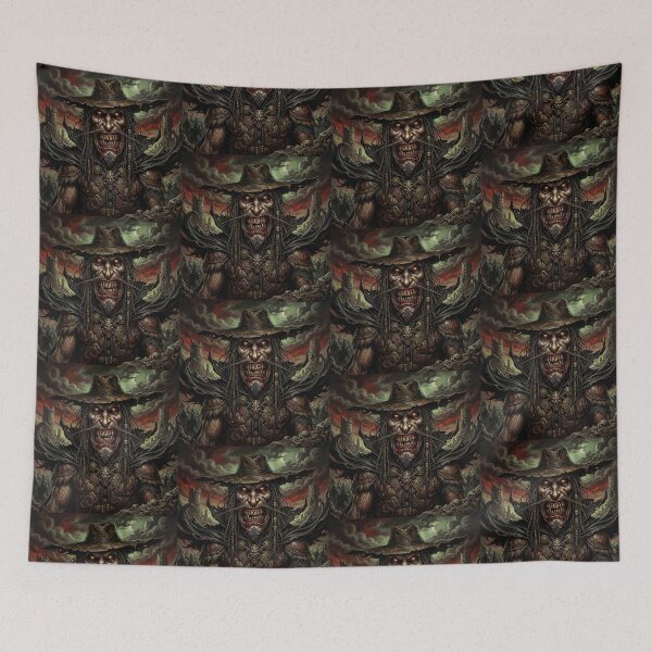 Item preview, Dark Stranger Western Bounty Hunter cowboy fantasy art designed and sold by Vintage Designs +.