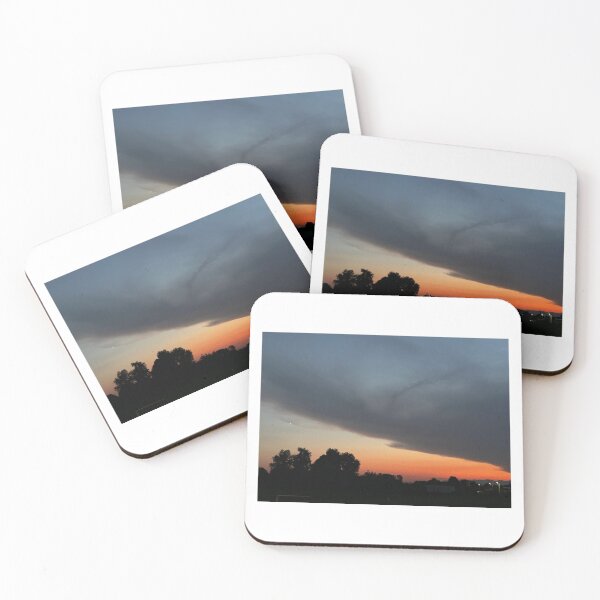 Item preview, Dramatic Storm Sunset - Orange Horizon Under Dark Cloud designed and sold by SMARRIMENTO BLU.
