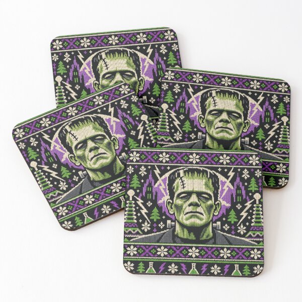 Item preview, Frankenstein Monster Gothic Science Christmas Sweater designed and sold by Quoteez.