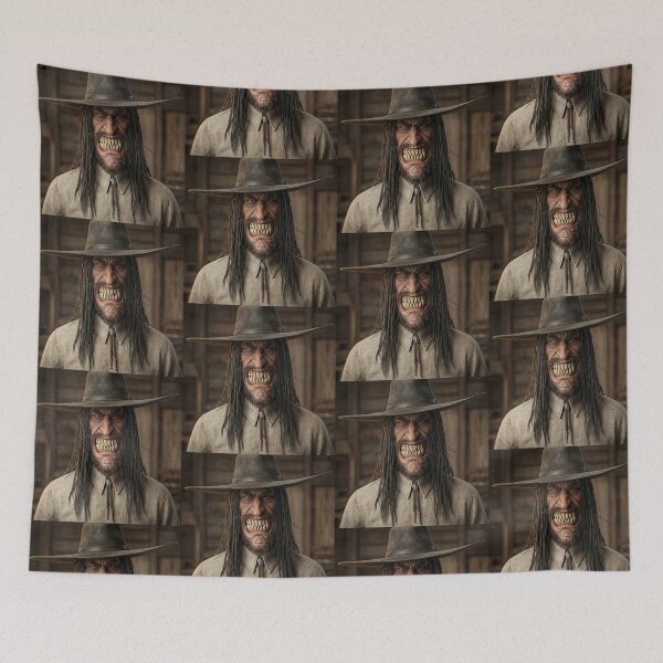 Item preview, Dark Stranger Western Bounty Hunter cowboy fantasy art designed and sold by Vintage Designs +.