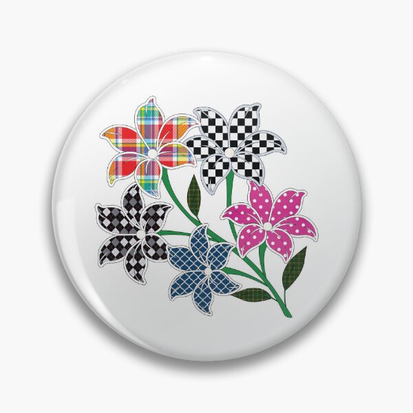 Artikelvorschau, Mehrfarbige Blumen, Polka Dots, Argyle-, Tartan-, Ogee-, Karo- und Tattersall-Muster entworfen und verkauft von Lennylindesigns.