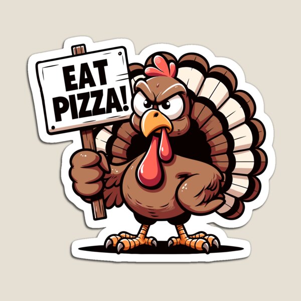 Item preview, Thanksgiving Turkey Funny Fall Gratitude Family Dinner, Eat Pizza designed and sold by MalwasBasket.