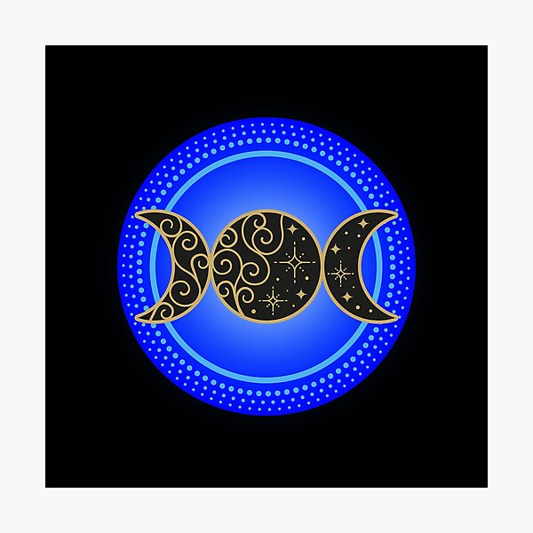 Item preview, Blue Triple Goddess Design designed and sold by Witch Joseph.