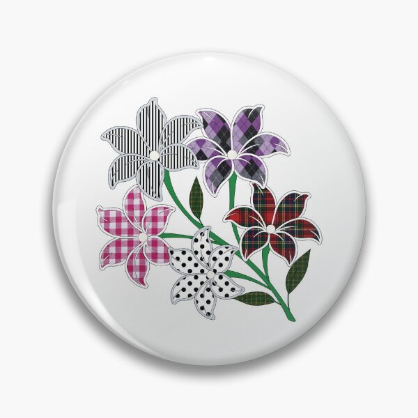 Artikelvorschau, Mehrfarbige Blumen, Punkte, Vichy-Karo, Tartan, Argyle-Muster entworfen und verkauft von Lennylindesigns.