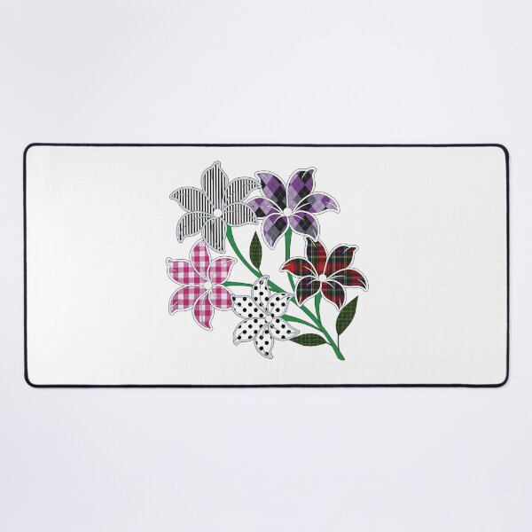 Item preview, Multicolour flowers, polka dots, gingham, tartan, argyle, patterns designed and sold by Lennylindesigns.