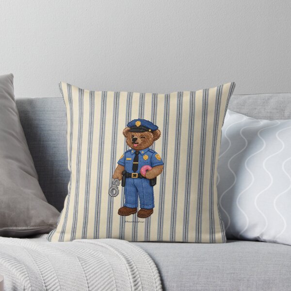 Item preview, Cute Preppy Teddy Bear Police Officer designed and sold by BUABUABUA.