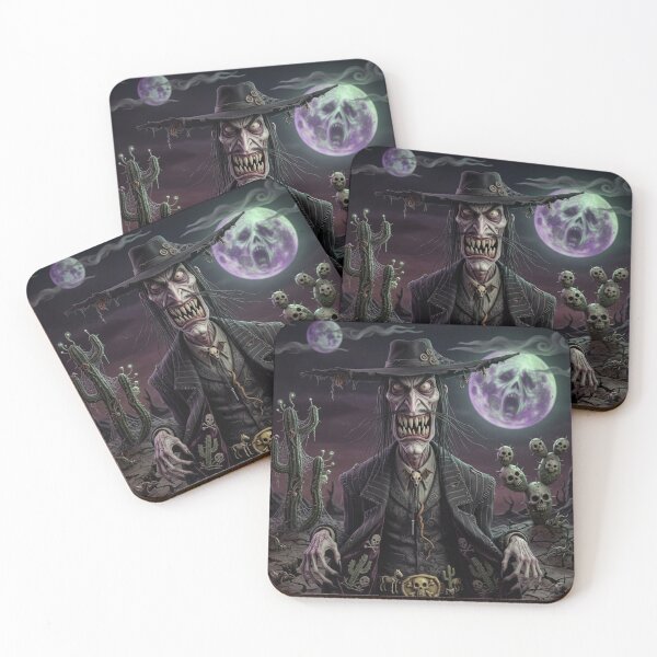 Item preview, Dark Stranger Western Bounty Hunter cowboy fantasy art designed and sold by Vintage Designs +.