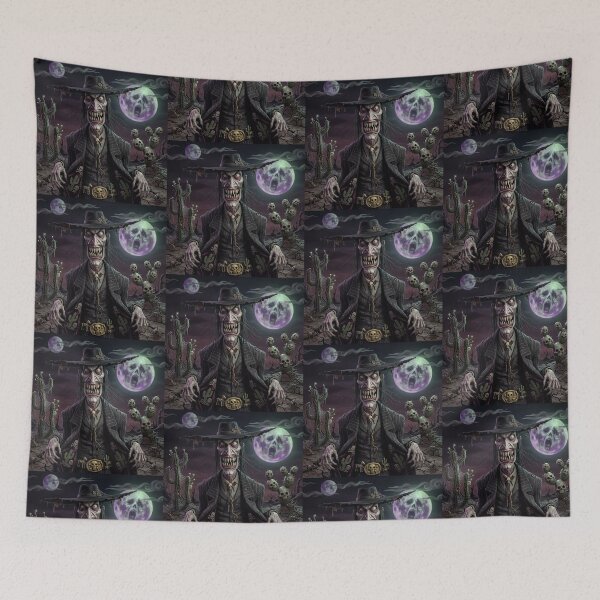 Item preview, Dark Stranger Western Bounty Hunter cowboy fantasy art designed and sold by Vintage Designs +.