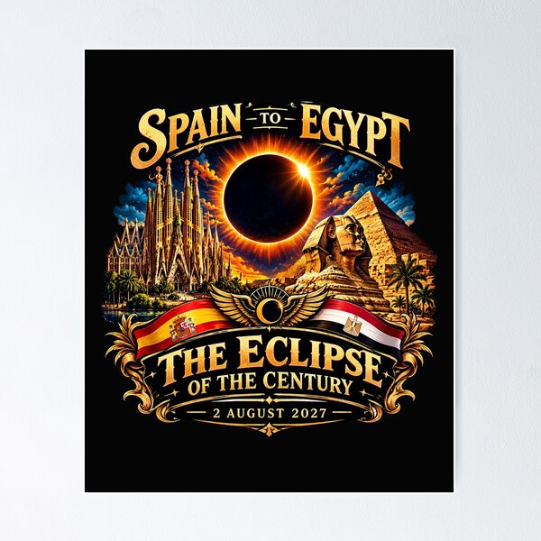 Item preview, Total Solar Eclipse 2027 – Spain to Egypt | Eclipse of the Century designed and sold by Genius Geek.