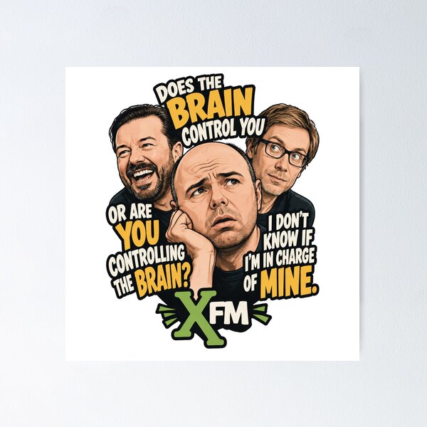 Item preview, XFM - Ricky Gervais Show: Memorable Moments - Karl's Thoughts On The Brain designed and sold by LoveSomethingDifferent.
