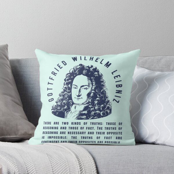Item preview, Gottfried Wilhelm Leibniz quote: There are two kinds of truths: those of reasoning and those of fact. designed and sold by artbleed.