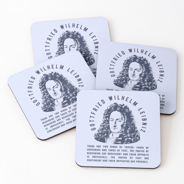 Item preview, Gottfried Wilhelm Leibniz quote: There are two kinds of truths: those of reasoning and those of fact. designed and sold by artbleed.