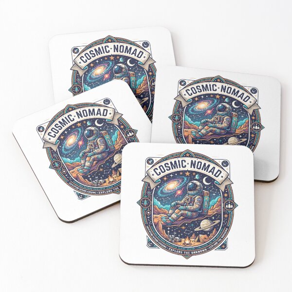 Item preview, Cosmic Nomad Astronaut: Retro Space Fantasy Art designed and sold by TeeBeeDesigns.