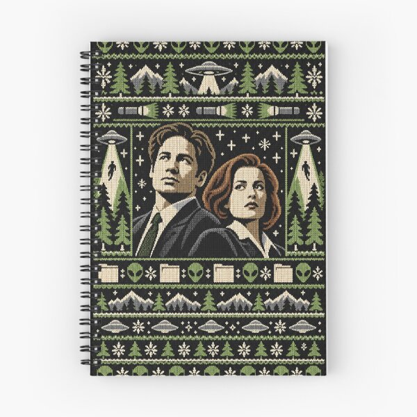Item preview, Jersey navideño de Mulder y Scully de Expediente X con temática de ovnis designed and sold by Quoteez.