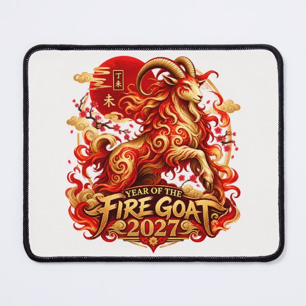 Item preview, Chinese New Year of the Fire Goat 2027 - Chinese Zodiac Lunar New Year designed and sold by Genius Geek.