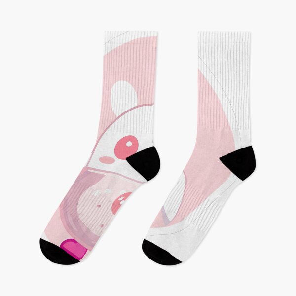 Item preview, Pink Rabbit with Piglet Pattern designed and sold by For-Cat Studio.
