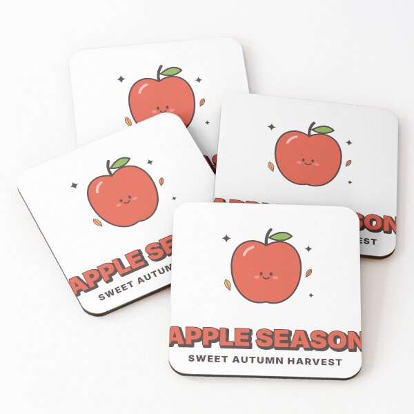 Item preview, Apple Season Cute Kawaii Autumn Apple designed and sold by kassimis.