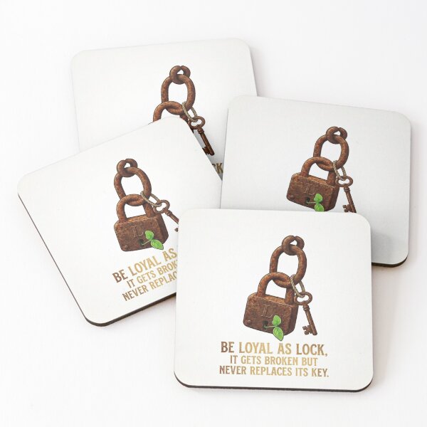 Item preview, Be Loyal As A Lock - Vintage Rustic Lock and Key Quote designed and sold by Nashatyoussef.
