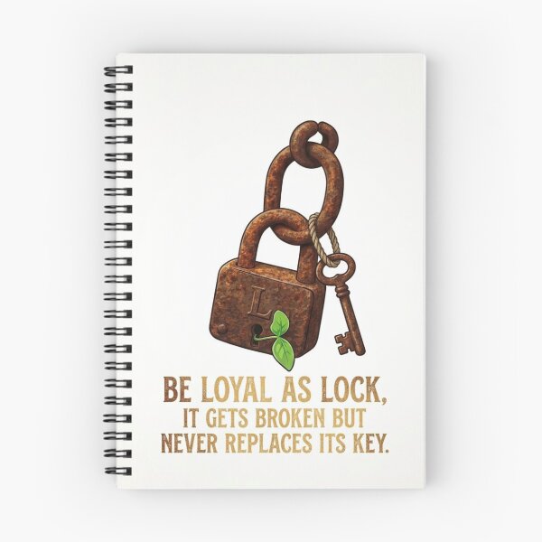 Item preview, Be Loyal As A Lock - Vintage Rustic Lock and Key Quote designed and sold by Nashatyoussef.