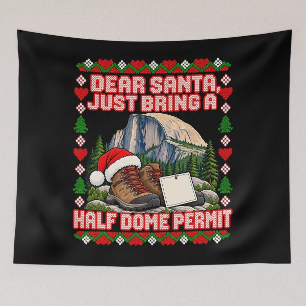 Item preview, Dear Santa Half Dome Permit designed and sold by OLAKONA.