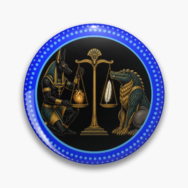 Item preview, Anubis and Ammit Weighing of the Heart Design designed and sold by Witch Joseph.