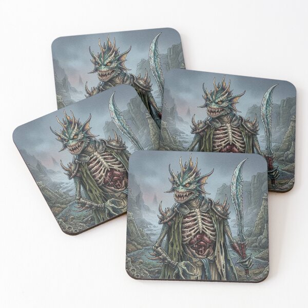 Item preview, Copy of Creature Warrior of the deep catacombs fantasy dark art designed and sold by Vintage Designs +.