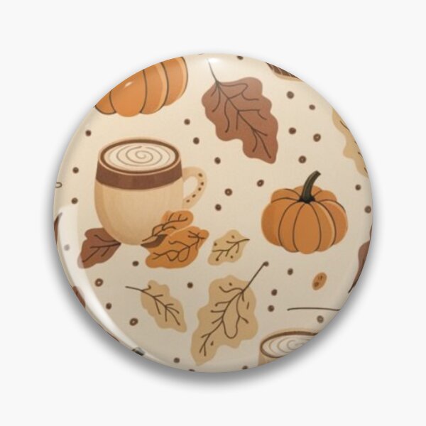 Item preview, Cozy Autumn Pumpkin Spice Latte Seamless Pattern — Warm Fall Leaves Background designed and sold by LYAN-STORE.