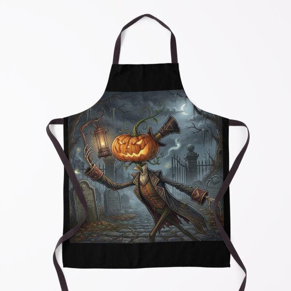 Item preview, Jack O'Lantern the Halloween lord chasing spirits with his lantern of arcane magic designed and sold by Vintage Designs +.
