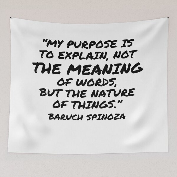 Item preview, The Nature of Things - Baruch Spinoza Quote designed and sold by 4ever-Undaunted.