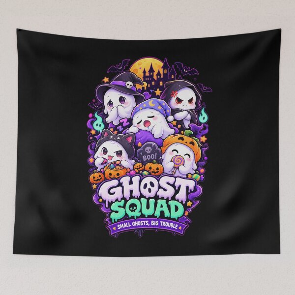 Item preview, SMALL GHOSTS, BIG TROUBLE designed and sold by okiiskandarart.