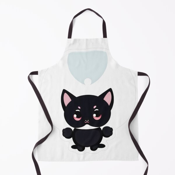 Item preview, Black Cartoon Cat Pink Eyes designed and sold by For-Cat Studio.