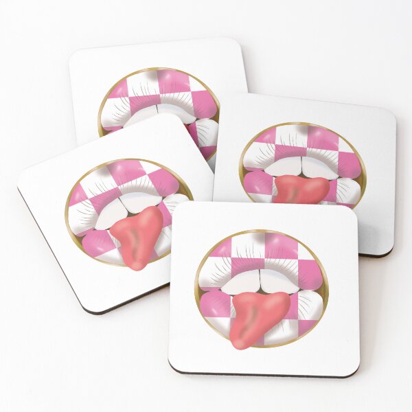 Item preview, Rebel Lips Pop Art – blocks white pink tongue designed and sold by GoldenRebels.
