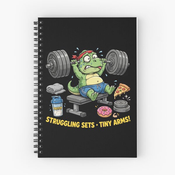 Item preview, Funny T-Rex Gym Shirt Struggling Sets Tiny Arms - Dinosaur Workout designed and sold by StrongEveryDayStore.