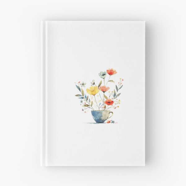 Item preview, Cute Watercolor Floral Teacup Art for Tea Lovers designed and sold by Sweetvoilet.