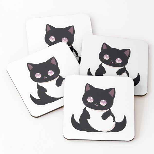 Item preview, Cute Cat with Floating Hearts designed and sold by For-Cat Studio.