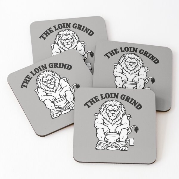 Item preview, Lion Grind – Funny Lion Toilet Humor  designed and sold by freshwear design.