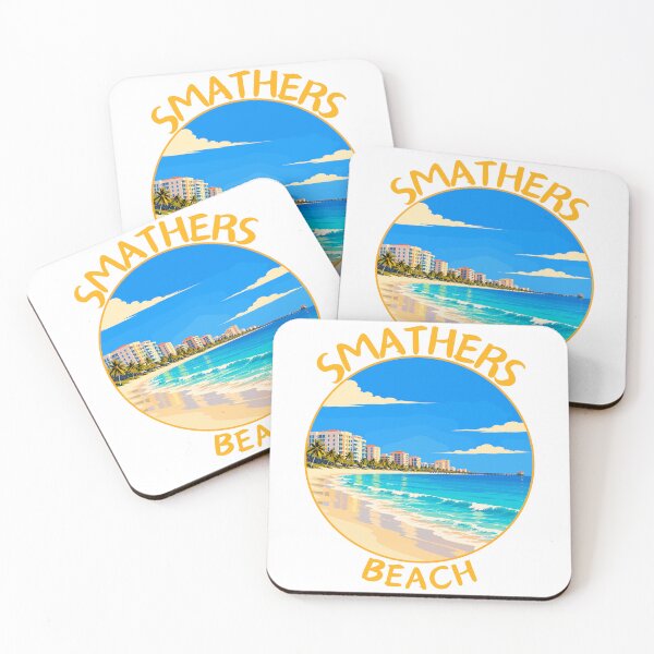 Item preview, Smathers Beach in Florida, USA Retro Travel Art Circle Emblem designed and sold by MaateoDesign.