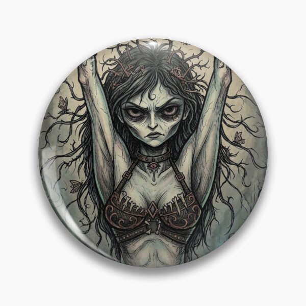 Item preview, Chained Warlock duchess Sorceress fantasy art designed and sold by Vintage Designs +.