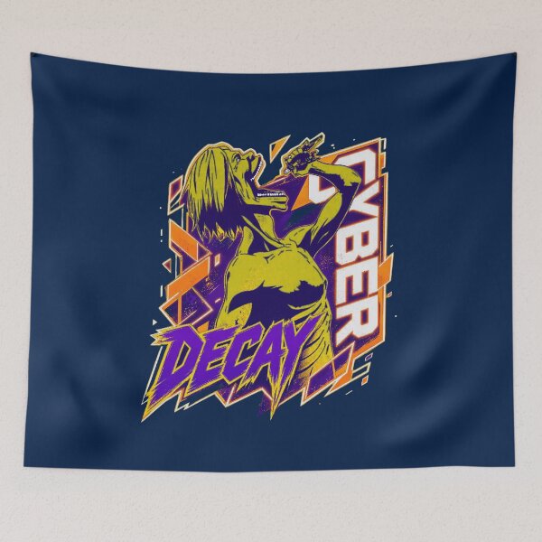 Item preview, Cyber Decay Mecha Dystopian Neon Runner designed and sold by annabellaye.