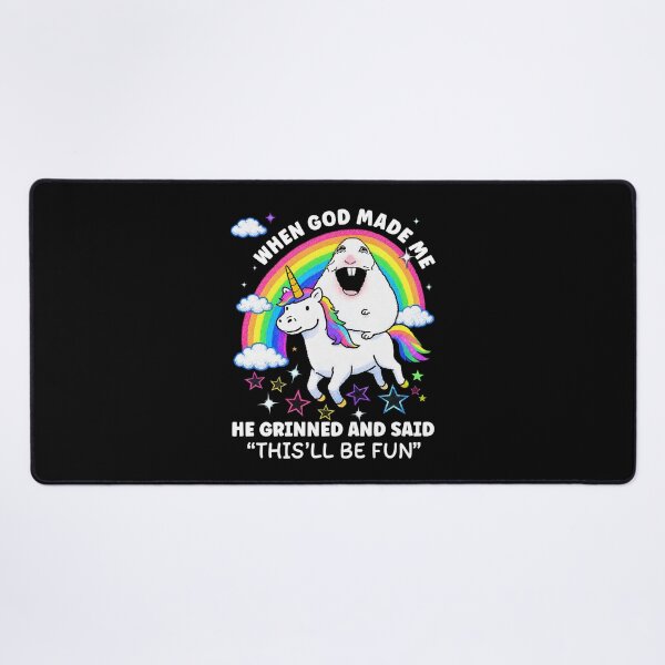 Item preview, When God Made Me He Grinned And Said This Will Be Fun Hamster Meme designed and sold by Hedoraxe.