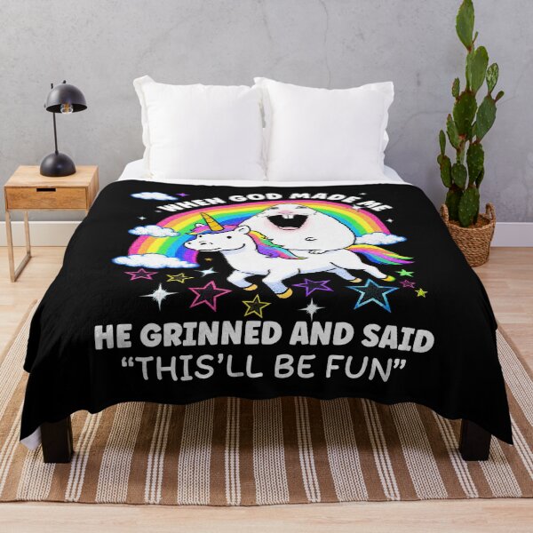 Item preview, When God Made Me He Grinned And Said This Will Be Fun Hamster Meme designed and sold by Hedoraxe.