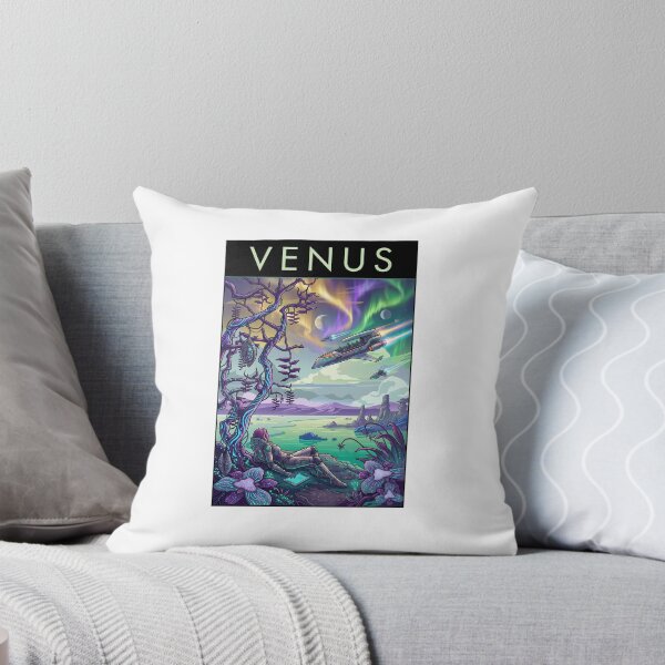 Item preview, Venus Sci-Fi Travel Poster - Futuristic Space Art designed and sold by ArtworkNorth.