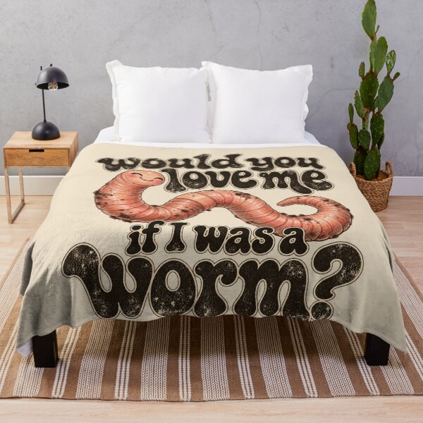 Item preview, Smiling Worm Groovy Typography Funny Relationship Meme designed and sold by AmiGraph.