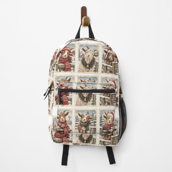 Item preview, Christmas Goat Postage Stamp Holiday Farm designed and sold by DesignArtist.ia.