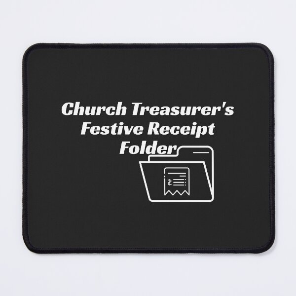 Item preview, Church Treasurer's Festive Receipt Folder designed and sold by Bubpat.