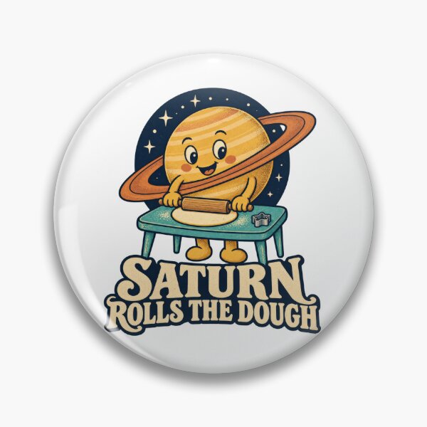 Item preview, Saturn Rolling Dough in a Cosmic Kitchen designed and sold by Pixdot.
