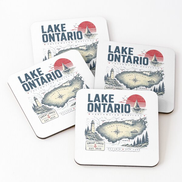 Item preview, Lake Ontario Map Vintage  designed and sold by Hedoraxe.