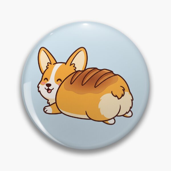Item preview, Corgi Bread Loaf, Cute Kawaii Corgi Butt designed and sold by Rariks.